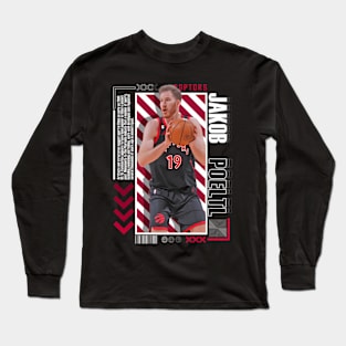 Jakob Poeltl Paper Poster Version 10 Long Sleeve T-Shirt